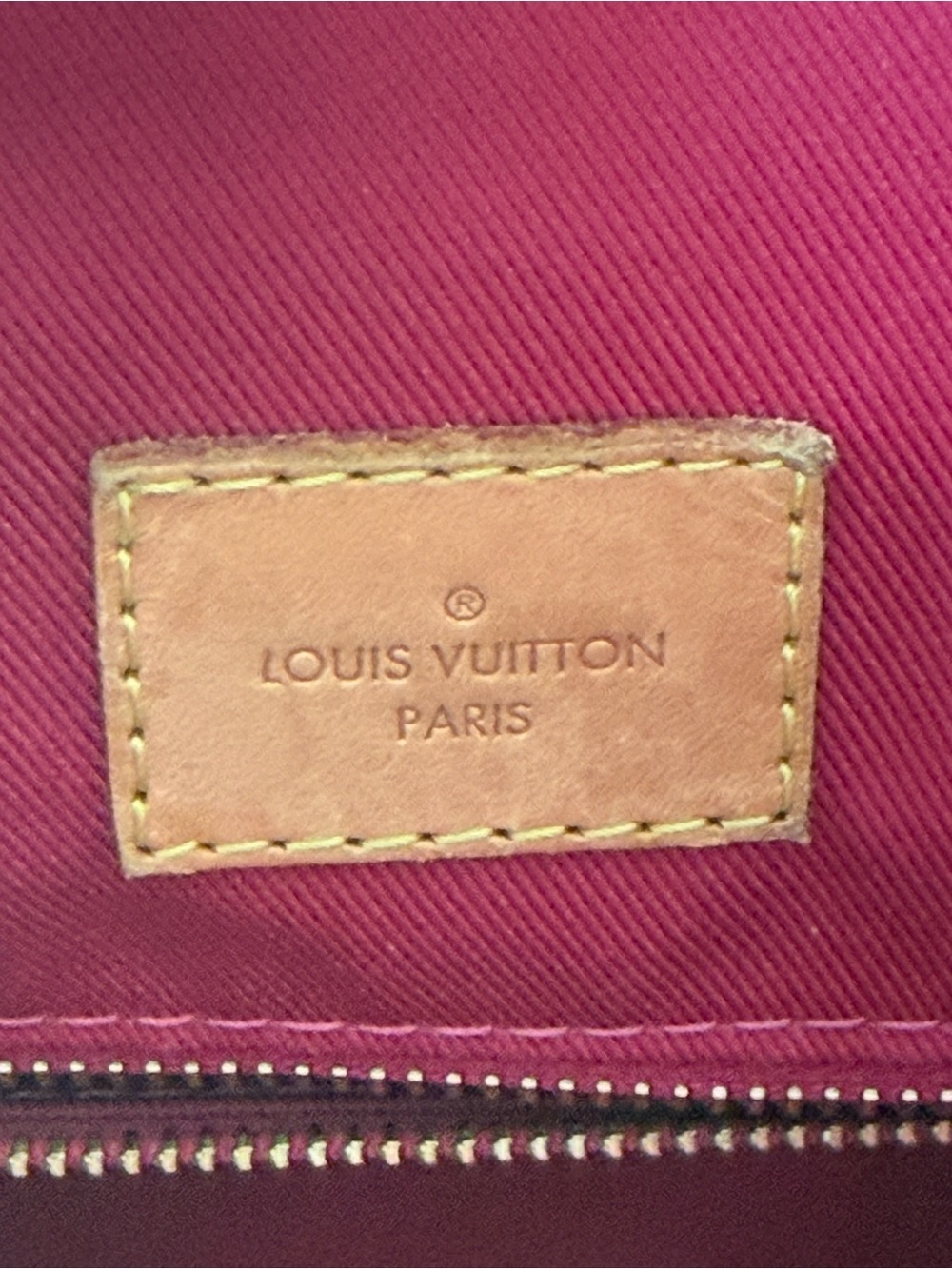 Louis Vuitton Graceful PM Canvas Shoulder Bag in Brown with Pink Interior - Picture 9 of 12